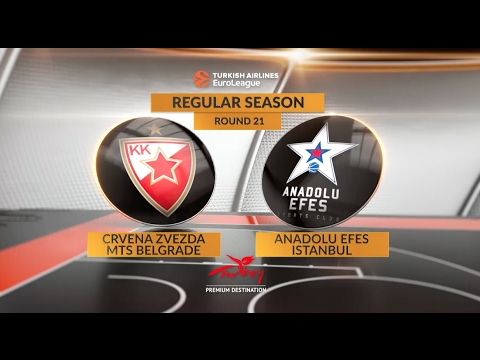 Highlights: Crvena Zvezda mts Belgrade-Anadolu Efes Istanbul