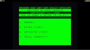Jet Set Willy Utility 1985Burgin, Paul DRAGON DATA LTD DRAGON 32 64 COMPUTER