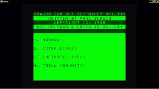 Jet Set Willy Utility 1985Burgin, Paul DRAGON DATA LTD DRAGON 32 64 COMPUTER