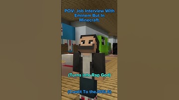 POV: Job Interview With Eminem But In Minecraft. - (Minecraft Short) - #Minecraft2024 .