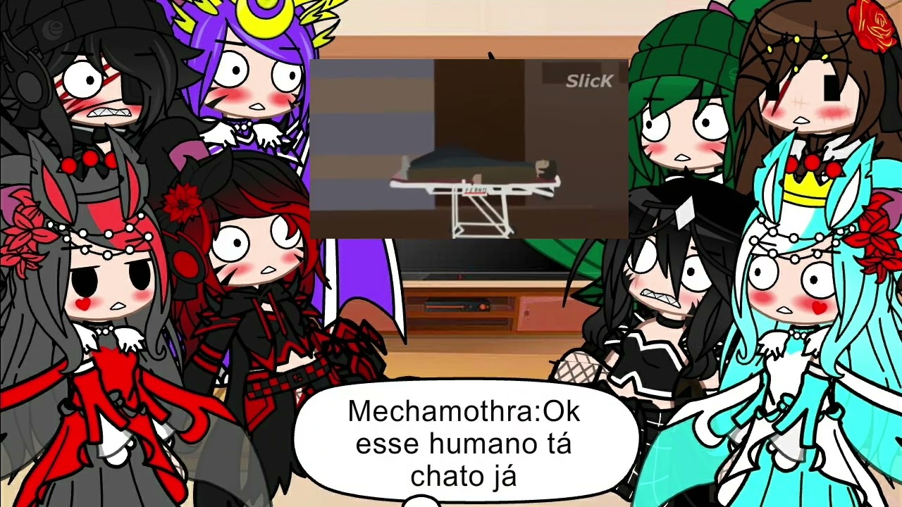 Kaijus fêmeas reagindo a we need kong/Gacha Club\