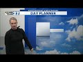 Decreasing clouds into Tuesday afternoon