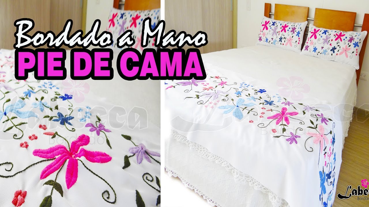 🔰 PIE de CAMA BORDADO MEXICANO Ref: Margi 💕 DECORA TU CAMA KING CON  NUESTROS PIE DE CAMA DECORATIVOS - YouTube