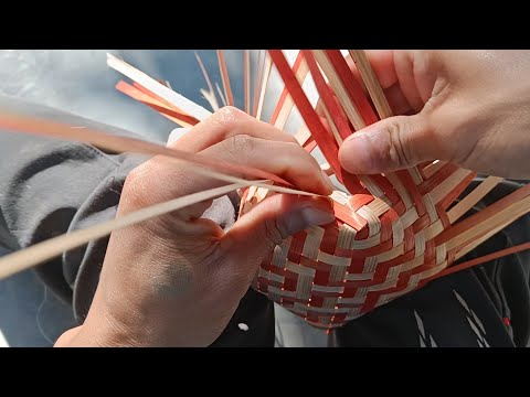 How To Make Craft Bamboo Craft Naga Bamboo Basket Simple And Easy Method Of Making Bamboo Basket 