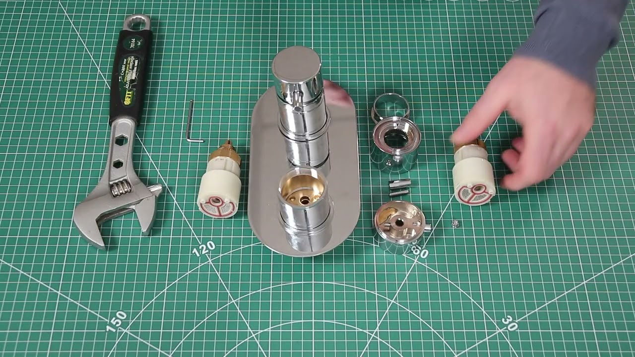 01.Замена картриджа в термостатическом смесителе REMER