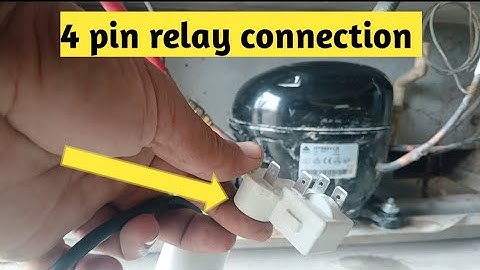 Refrigerator 4 pin relay connection | compressor relay connection #zktechnicaltalk 