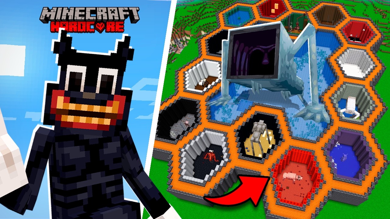 Atrapé TODAS las CRIATURAS de TREVOR HENDERSON en Minecraft