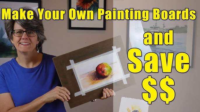 Making Your Own Canvas Panels for Oil Painting - Damian Osborne