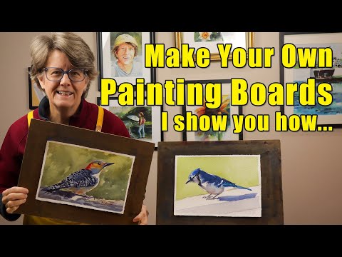 Make Your Own Painting Boards - [Inside My Studio] 