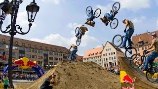 Big Air Slopestyle MTB in Slow Motion  Red Bull District Ride