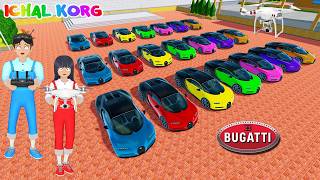 Yuta Mio Kumpulkan Semua Mobil BUGATTI CHIRON Warna Warni di Kota Sakura 😱 SAKURA School Simulator