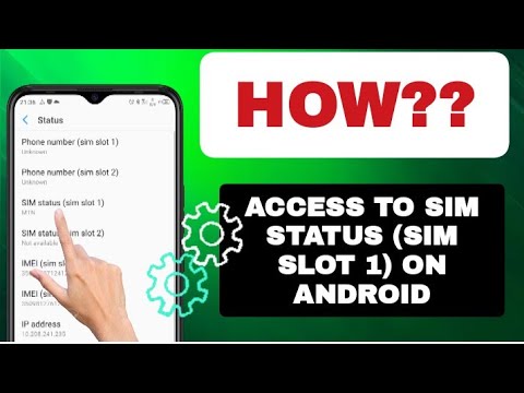 How To Access To Sim Status (Sim Slot 1) On Android Phone - YouTube