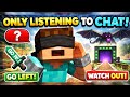 🔴I’m Beating Minecraft… But I Can ONLY Listen to Chat (LIVE)🔴