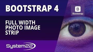 Bootstrap 4 Basics Full Width Photo Image Strip