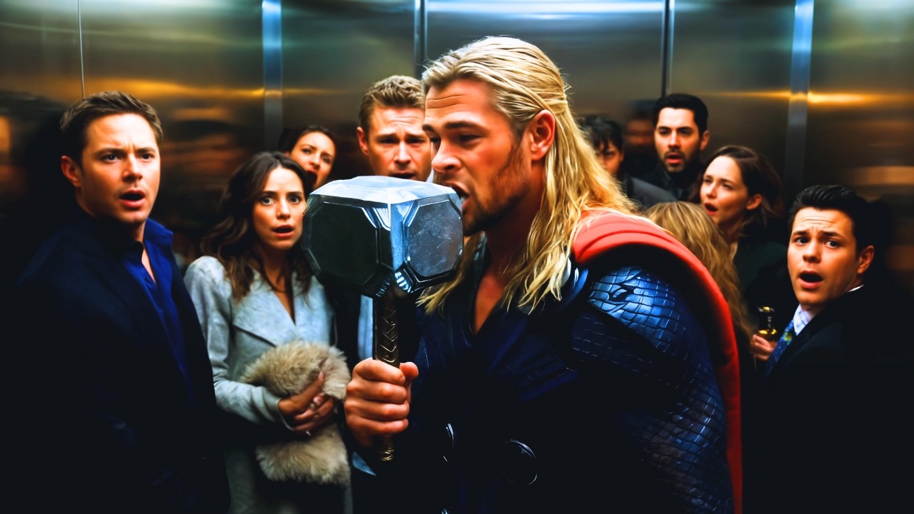 THOR's Hammer Eating Challenge Accepted by Chris Hemsworth!
