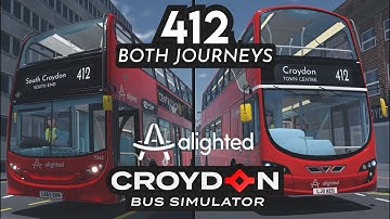 Croydon Bus Simulator | 412 Both Journeys!
