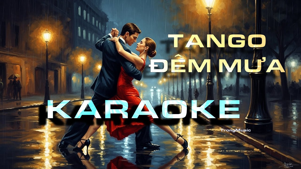 KARAOKE Tango Đêm Mưa | Tình Ca Khúc Lãng Mạn Trong Tiếng Mưa - Nhạc AI hay - TrongMusic Official