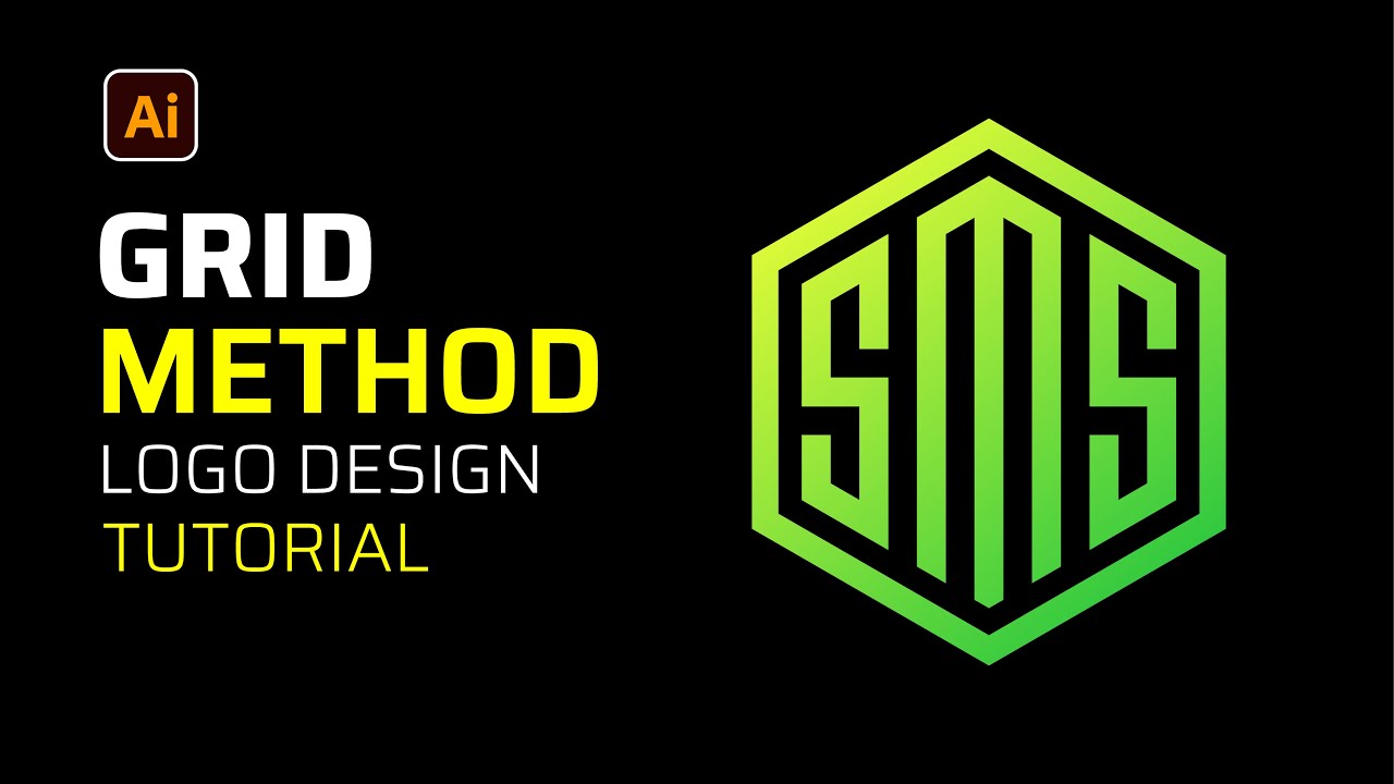 How to grid logo design in adobe illustrator #adobeillustrator - YouTube