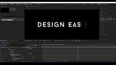 After Effects Tutorial - How To Do A  Minimal Title Intro Animation in After Effects
