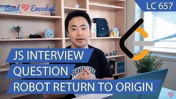 Javascript Interview Problem - Robot Return To Origin - Leet Code 657
