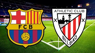 مباراة برشلونة ضد أتلتيك بلباو الدوري الإسباني في لعبة eFootball 2024 PPSSPP Android