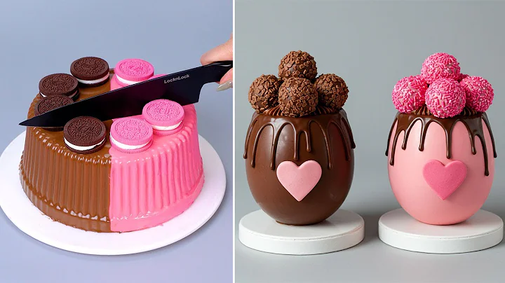 PINK and BROWN Cake Decorating Recipes | How To Make Beautiful Cake Decorating Ideas