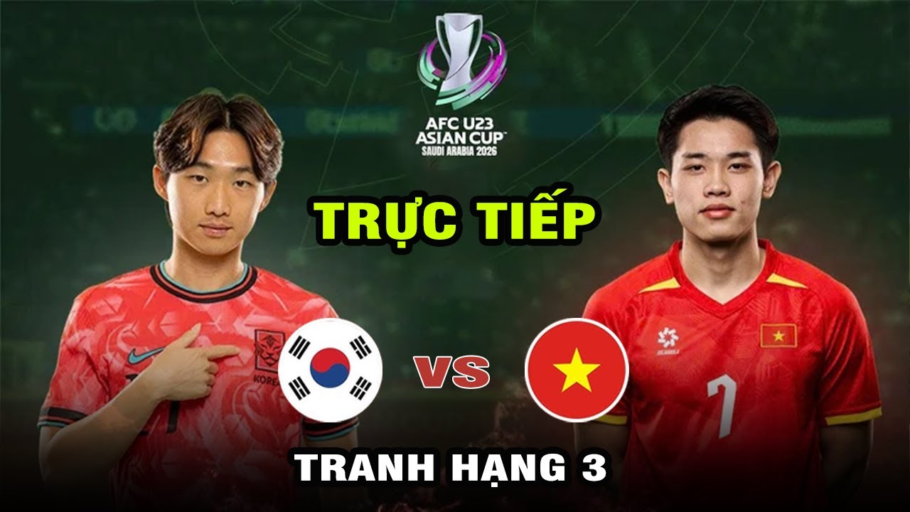 🔴TRỰC TIẾP U23 VIỆT NAM vs U23 HÀN QUỐC: Tiến lên vì màu cờ sắc áo