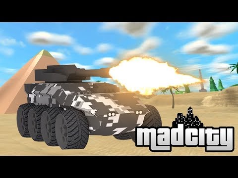 Mad City New Update Live 2 Alien Vehicles Rhino Tank Patriot Military Truck Defend Mad City Youtube - roblox mad city uÃ§an araba nasÄ±l alÄ±nÄ±r