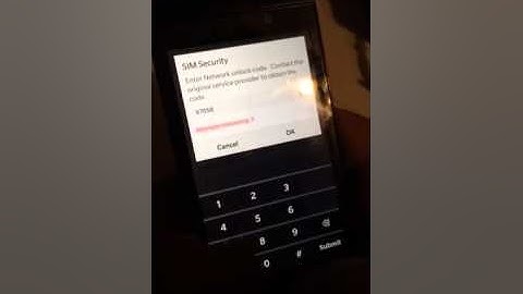 Blackberry Z10 Unlock Code Not working