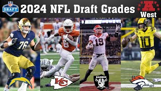 2024 NFL Draft Grades | AFC West | Chargers NAILED it, Raiders build right, Broncos get their QB!