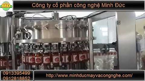 Dây chuyền chiết rót bia tự động Minh Đức