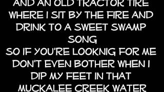 Video thumbnail of "Muckalee Creek Water  Luke Bryan  lyrics  YOU TUBE"