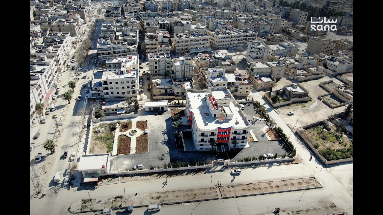 وزير الصحة مصعب العلي يفتتح مشفى منبج الجديد في ريف حلب الشرقي بحضور محافظ حلب عزام الغريب