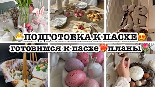 🐣ПОДГОТОВКА К ПАСХЕ😍красила яйца 🥚 покрасила лицо😳планы на пасху💥