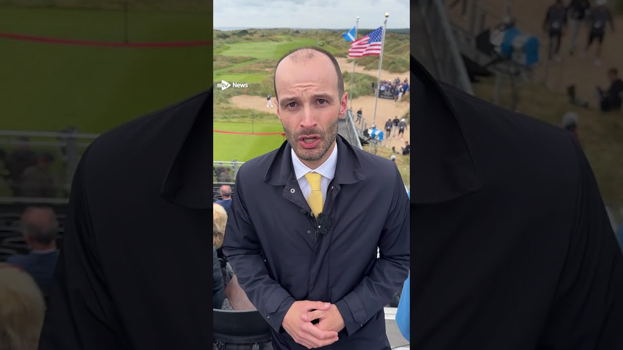 Crowds Gather As Donald Trump Set To Open New Golf Course Shorts News