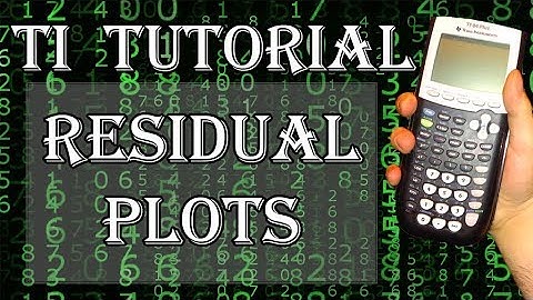 Residual Plots in the TI-83/84