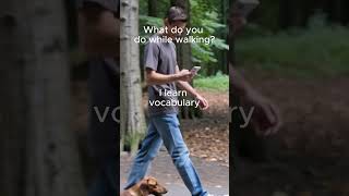 What do you do while walking? #learnwhilewalking #walking #learngerman #learning #walking
