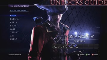 ★ Resident Evil 6 - Mercenaries Unlocks Guide, ft. GEARS! -- WAY➚