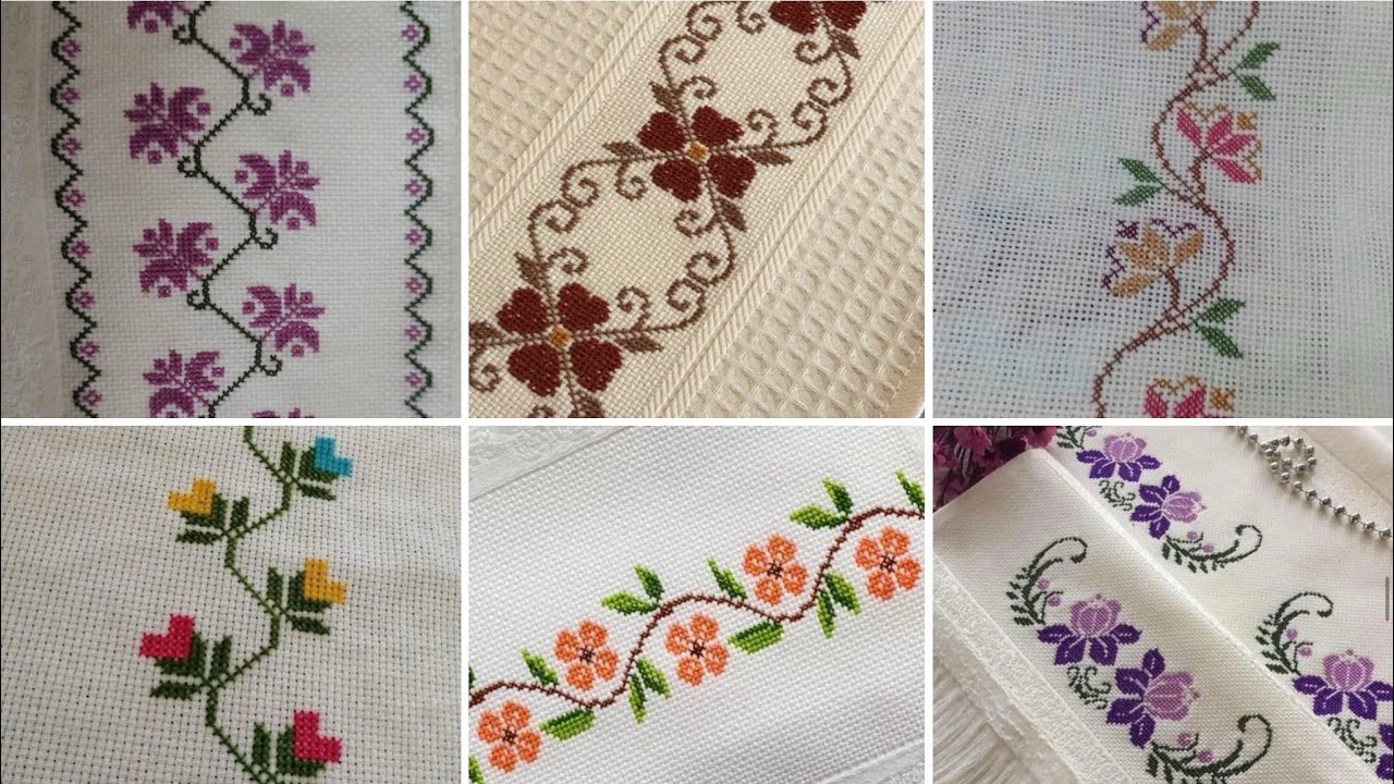 Patrones de punto de cruz para principiantes // Cross stitch patterns for beginners.