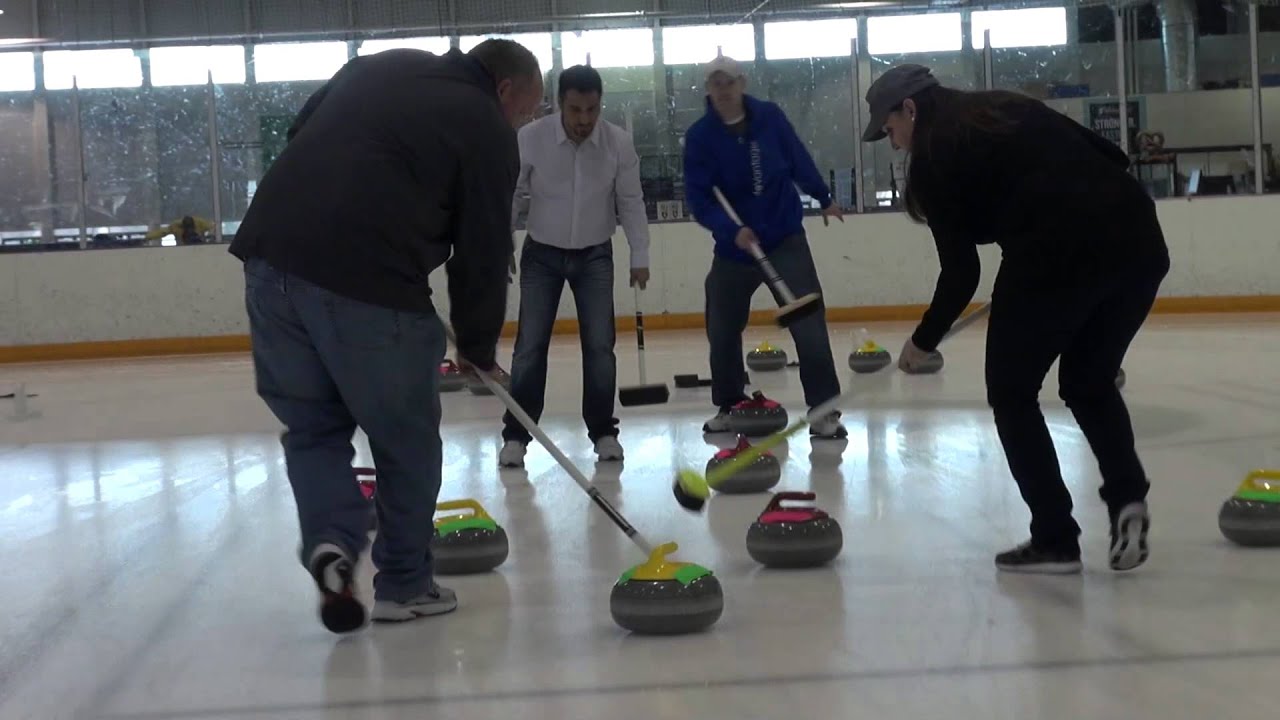 Curling, beginners first day YouTube