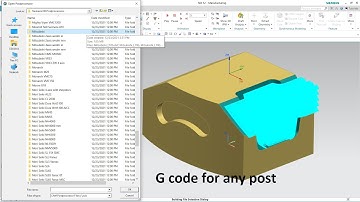 #How to generate G code for any post process