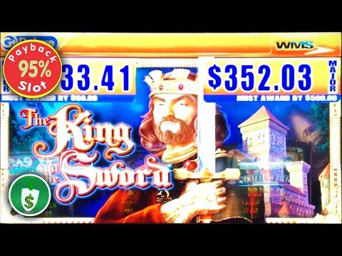 The King and the Sword 95% payback slot machine, bonus