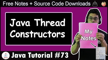 Constructors from Thread class in Java
