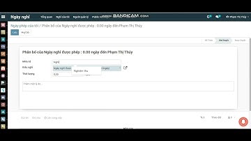 Hướng dẫn tạo phiếu yêu cầu phân bổ ngày nghỉ cho nhân viên - Phần mềm ERP Odoo