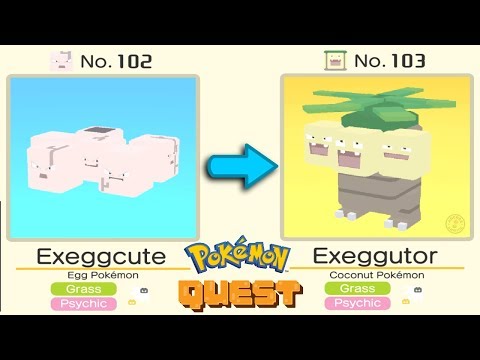 Pokémon Quest: Exeggcute Evolved Into Exeggutor | Pokémon Evolution Tips and Guides