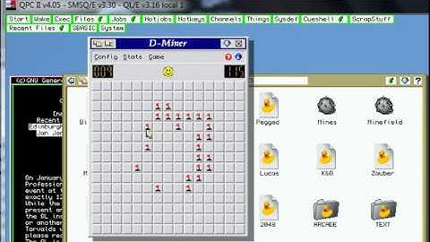 D Miner - Sinclair QL - emulador QPC II v4.05 - probado Windows 7 x64