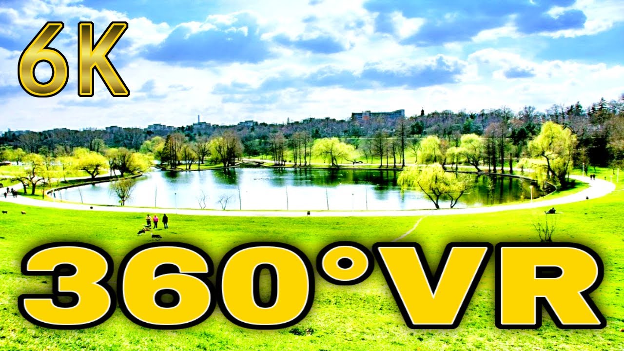 360° VR Tineretului Park Walk Tour Youth's Park Bucharest Visit Romania 6K 3D Virtual Reality HD 4K