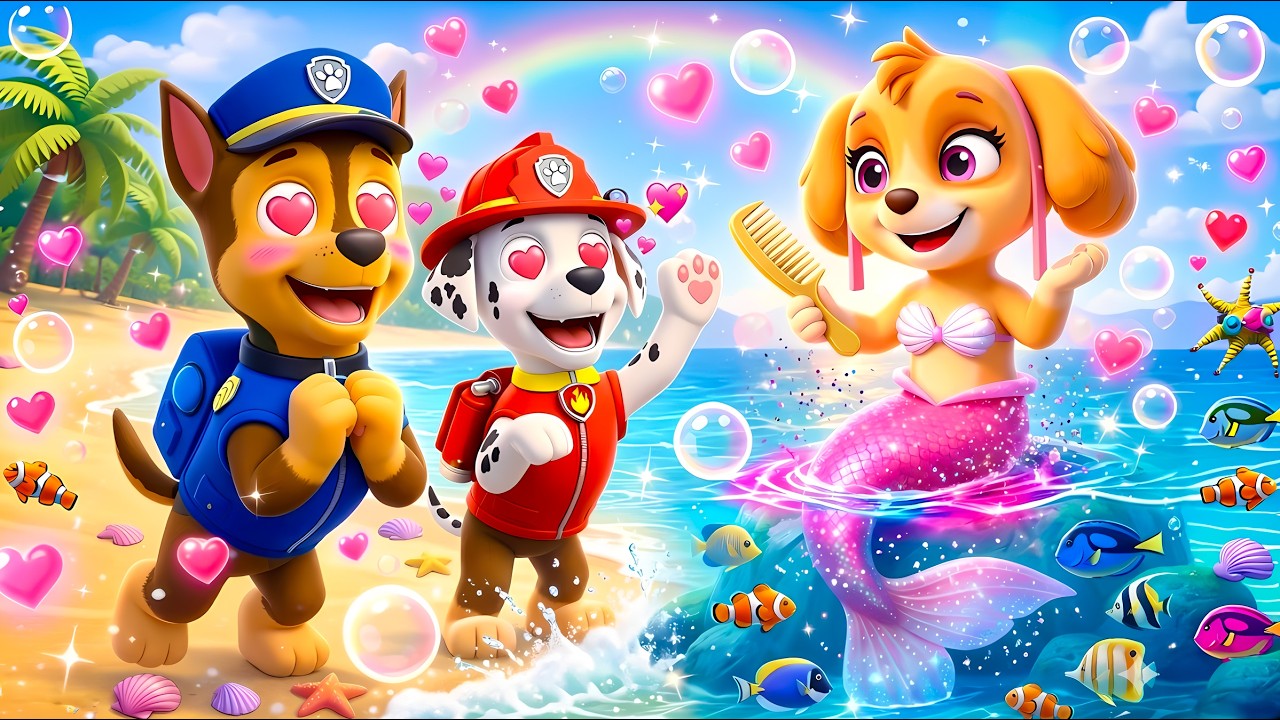 Did CHASE and MARSHALL Fall in Love with the Mermaid SKYE?! What Happened? | PAW Patrol Fanmade