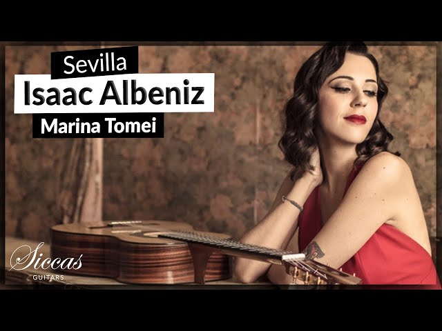 Marina Tomei plays Sevilla by Isaac Albeniz on a Duke left handed Classical Guitar