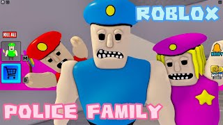 Roblox🔥BUFF POLICE FAMILY PRISON RUN ESCAPE! (Obby)#roblox #obbygames
